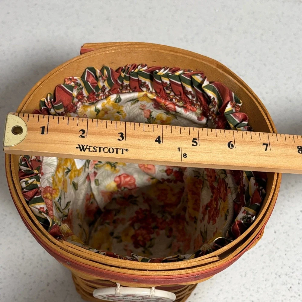 Longaberger “Snapdragon” Handwoven in USA Basket Collectible Heirloom Signed